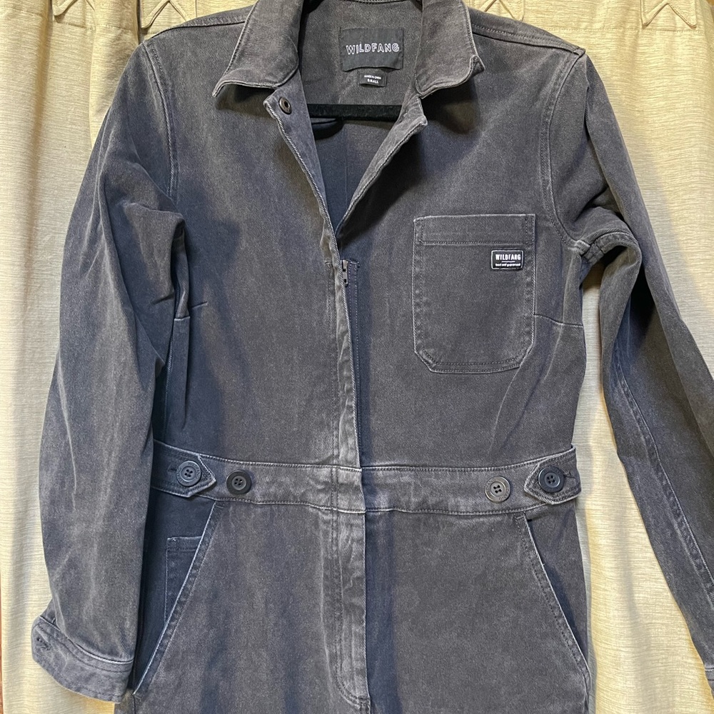 Wildfang Essential Long Sleeve High Waisted Coverall. Size small